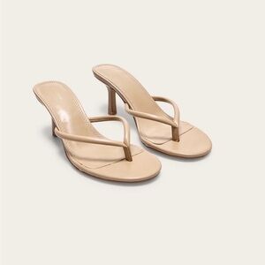 Pretty Little Thing Thong heeled mules